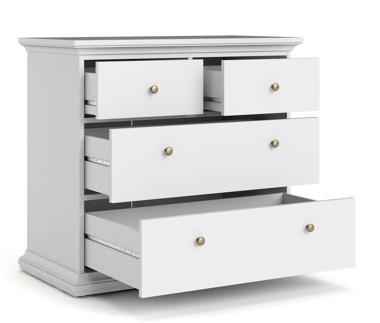 Paris Chest w. 4 drawers - White