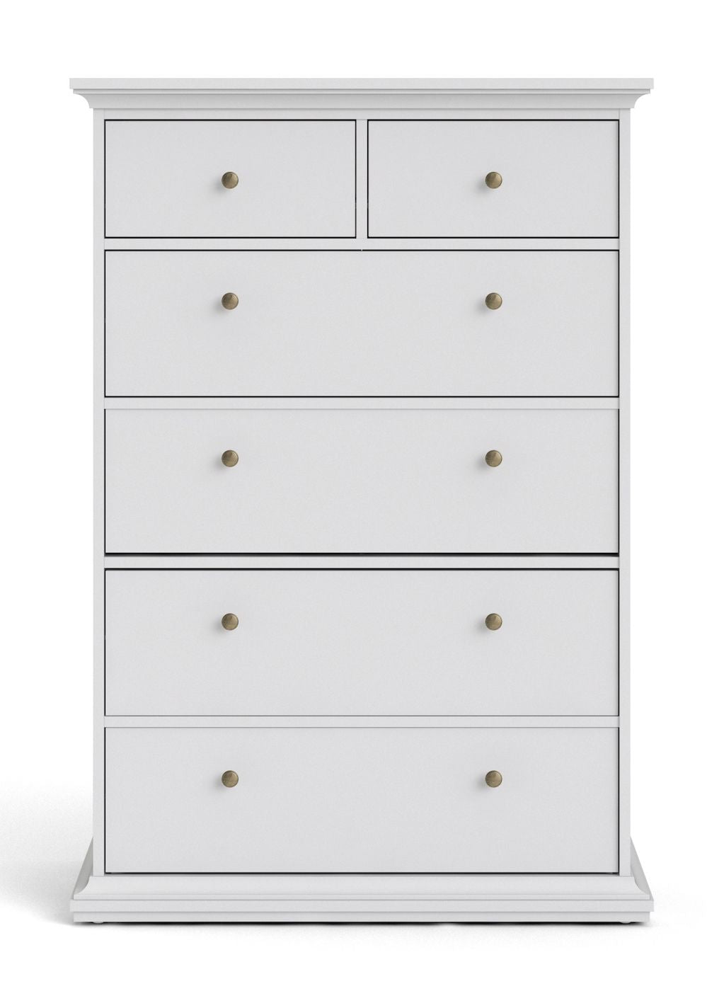 Paris Chest w. 6 drawers - White