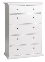 Paris Chest w. 6 drawers - White