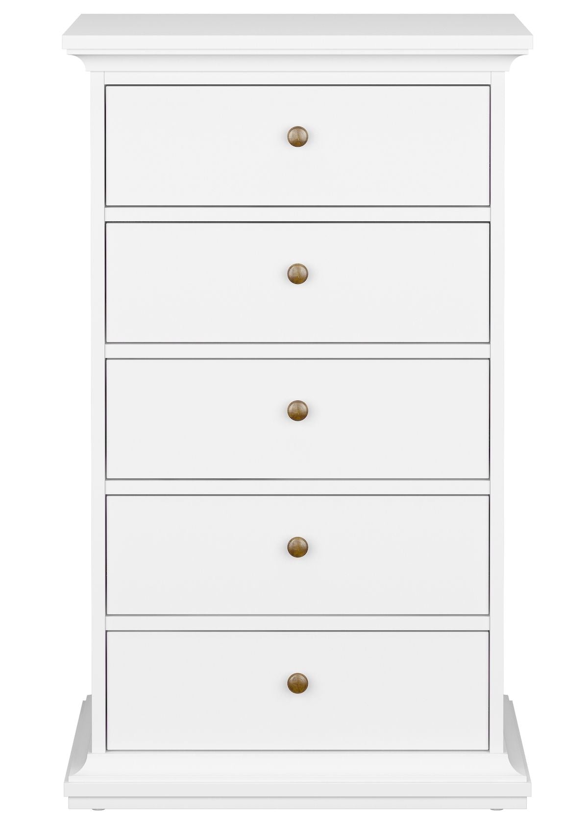 Paris Chest w. 5 drawers - White