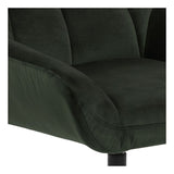 Paris Armchair with swivel foot, Dark Green Velvet