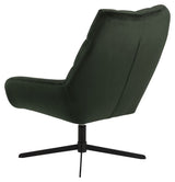 Paris Armchair with swivel foot, Dark Green Velvet