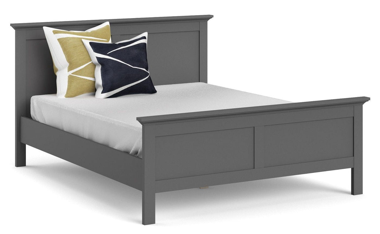 Paris Bed frame 160x200 - Matte gray