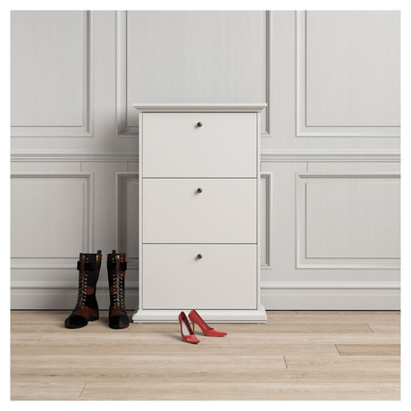 Paris Shoe Cabinet - White