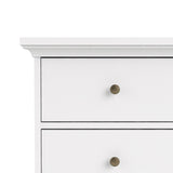 Paris Desk - White w/3 drawers