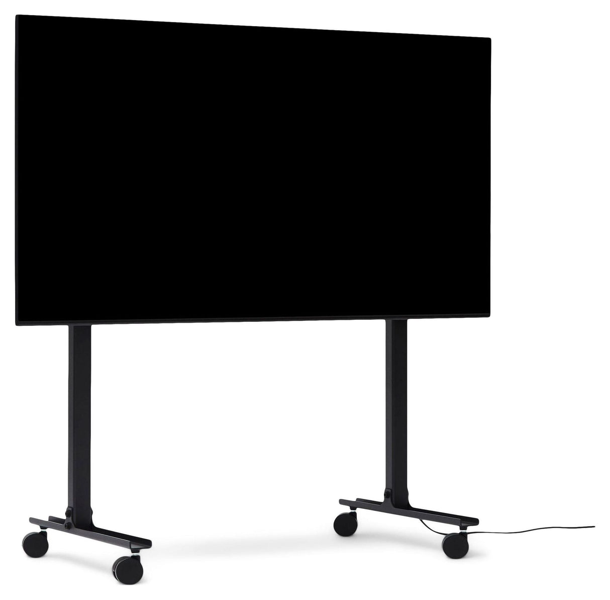 Straight Rollin' TV Stand for 40-70" w. wheels, Charcoal