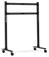 Straight Rollin' TV Stand for 40-70" w. wheels, Charcoal