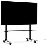 Straight Rollin' TV Stand for 40-70" w. wheels, Charcoal