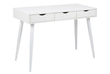 Piper Desk w/3 drawers, White melamine