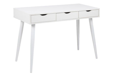 Piper Desk w/3 drawers, White melamine