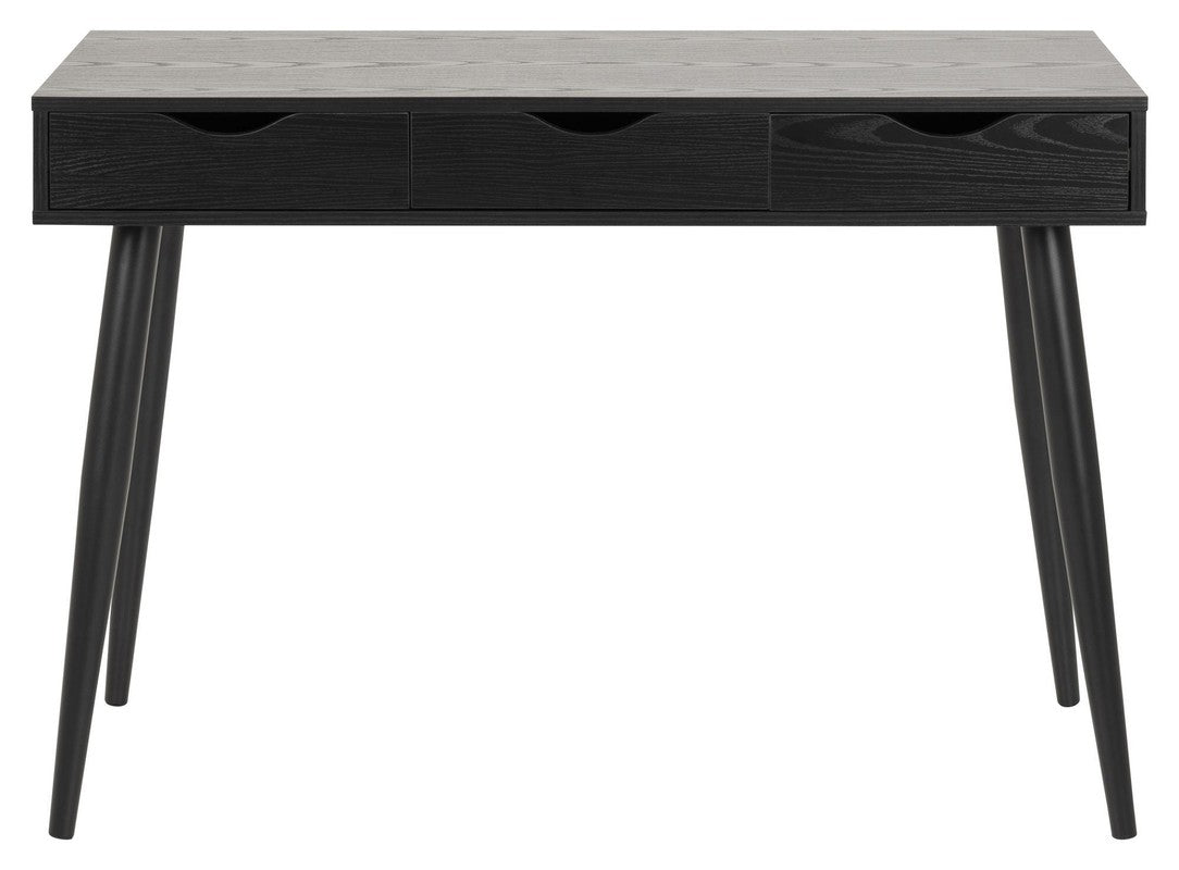 Piper Desk w/3 Drawers, Black