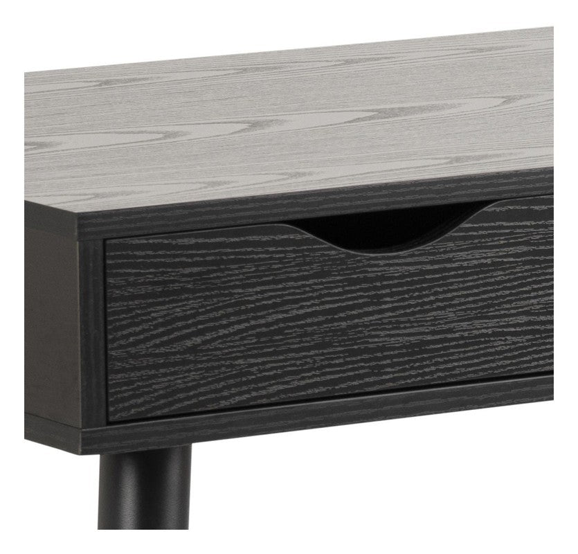 Piper Desk w/3 Drawers, Black