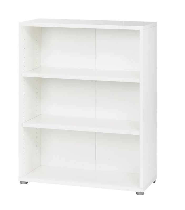 Prima Bookshelf - White w/2 shelves