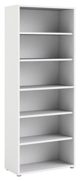 Prima Bookshelf - White w/5 shelves