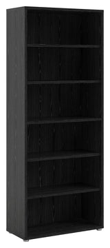 Prima Bookshelf - Black w/5 shelves