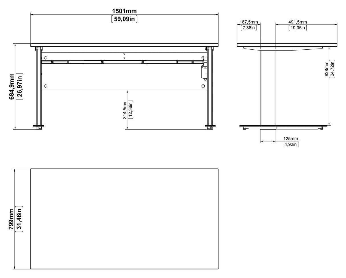 Prima Raising/Countertop - Light Wood