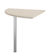 Prima Desk Module - Light Wood w/Metal Leg