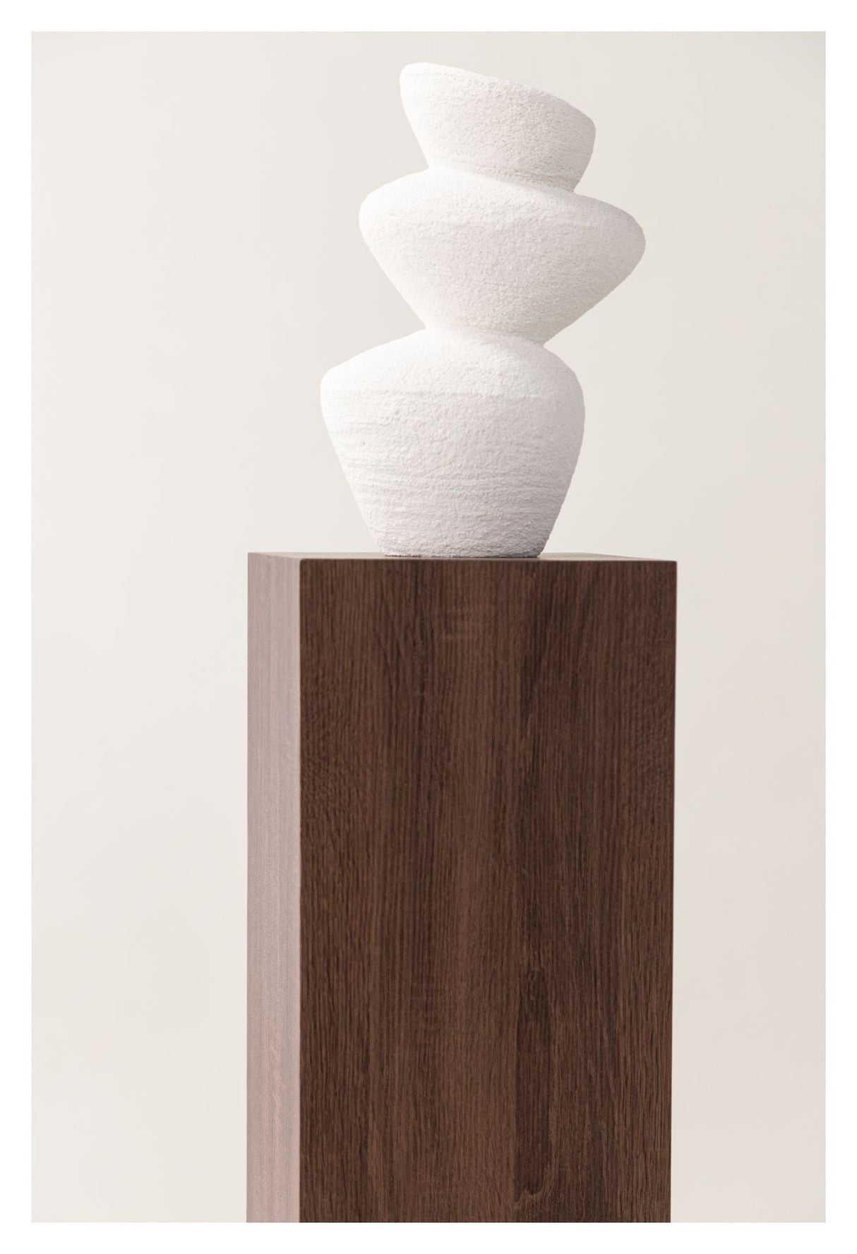 Ramsvik Pedestal H95 - Brown wood