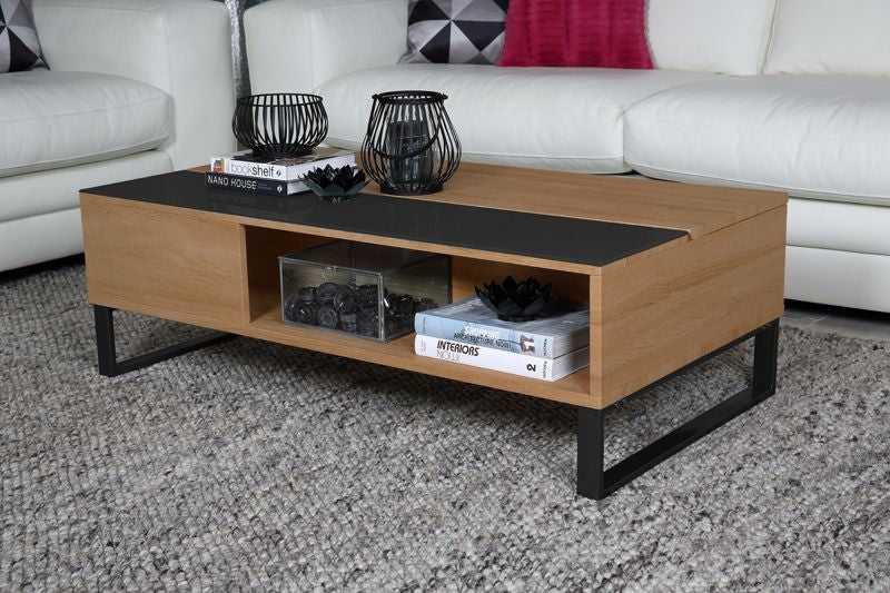 Rody Coffee table w/storage, Black