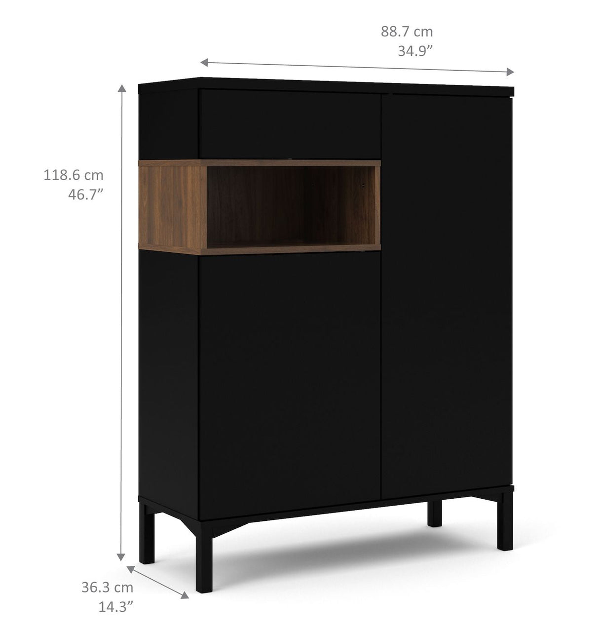 Roomers Sideboard - Black B:88