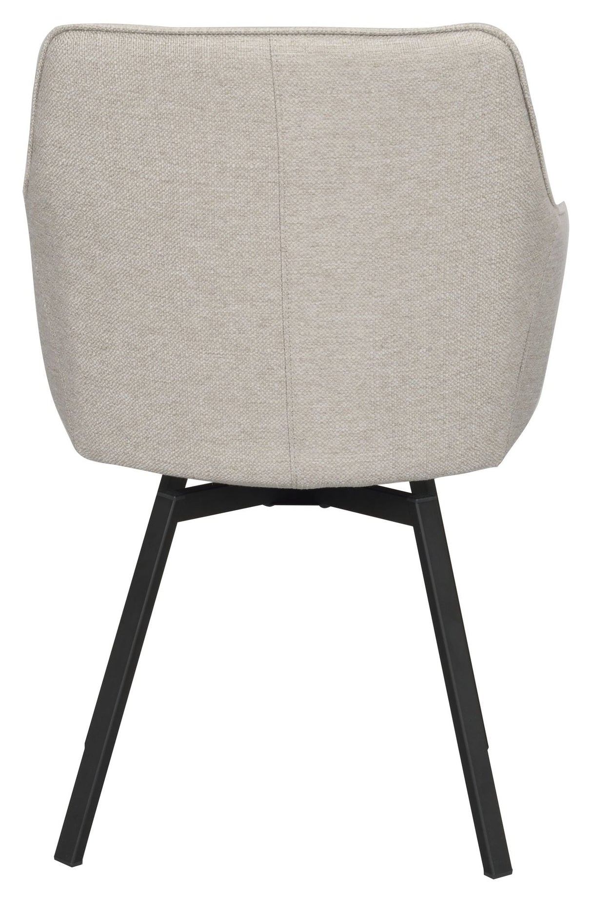 Alison Dining chair with swivel function, Beige fabric