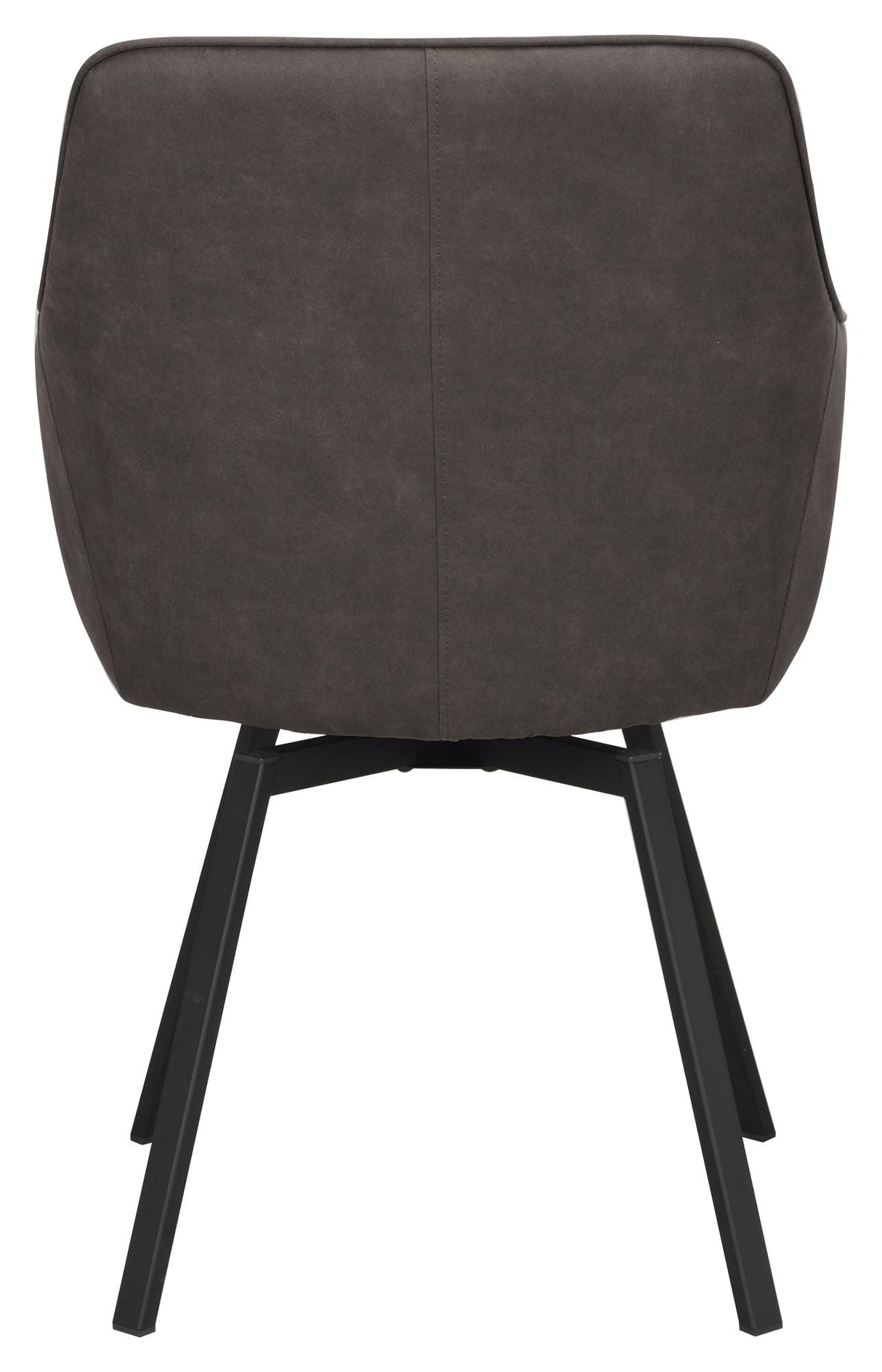 Alison Dining chair with swivel function, Gray microfibre