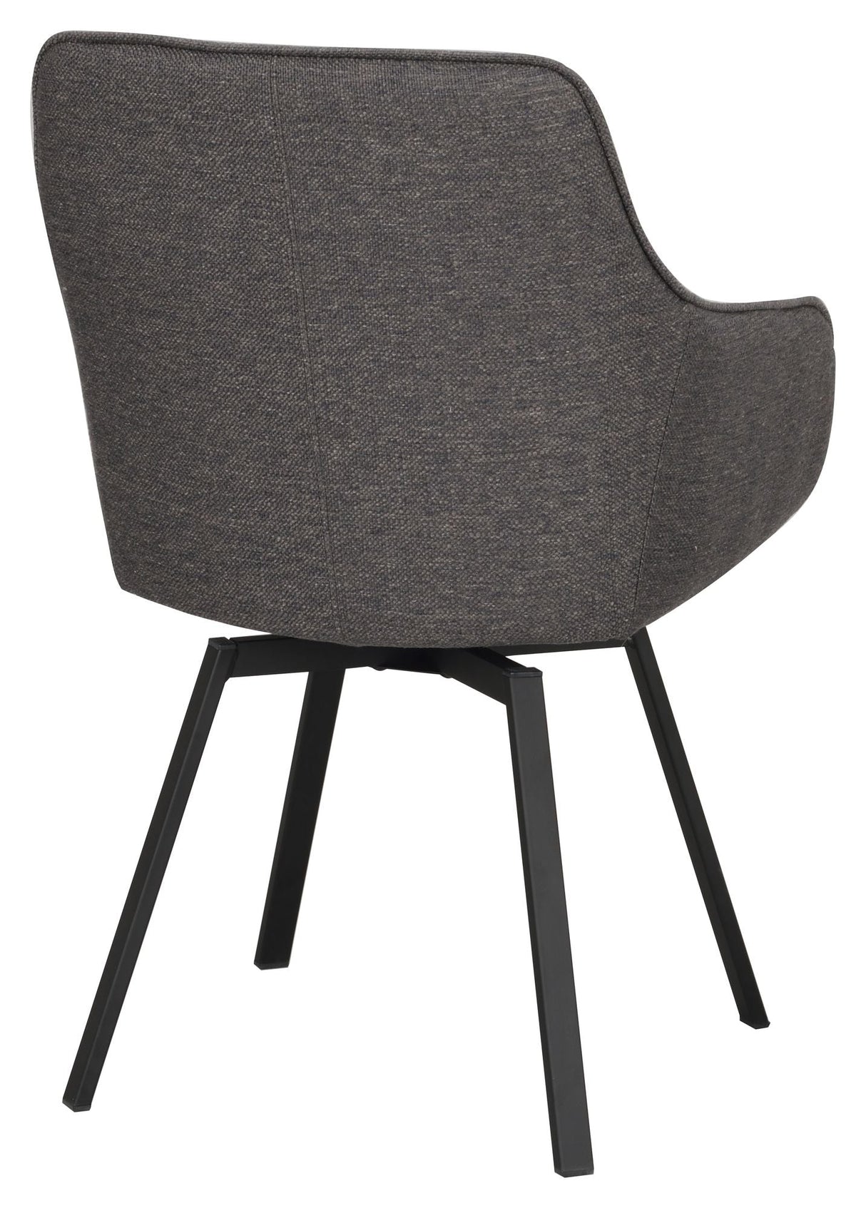 Alison Dining chair with swivel function, Gray fabric