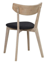 Ami Dining chair, White washed oak and seat in gray