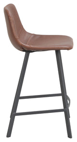 Auburn Barstool, Brown faux leather