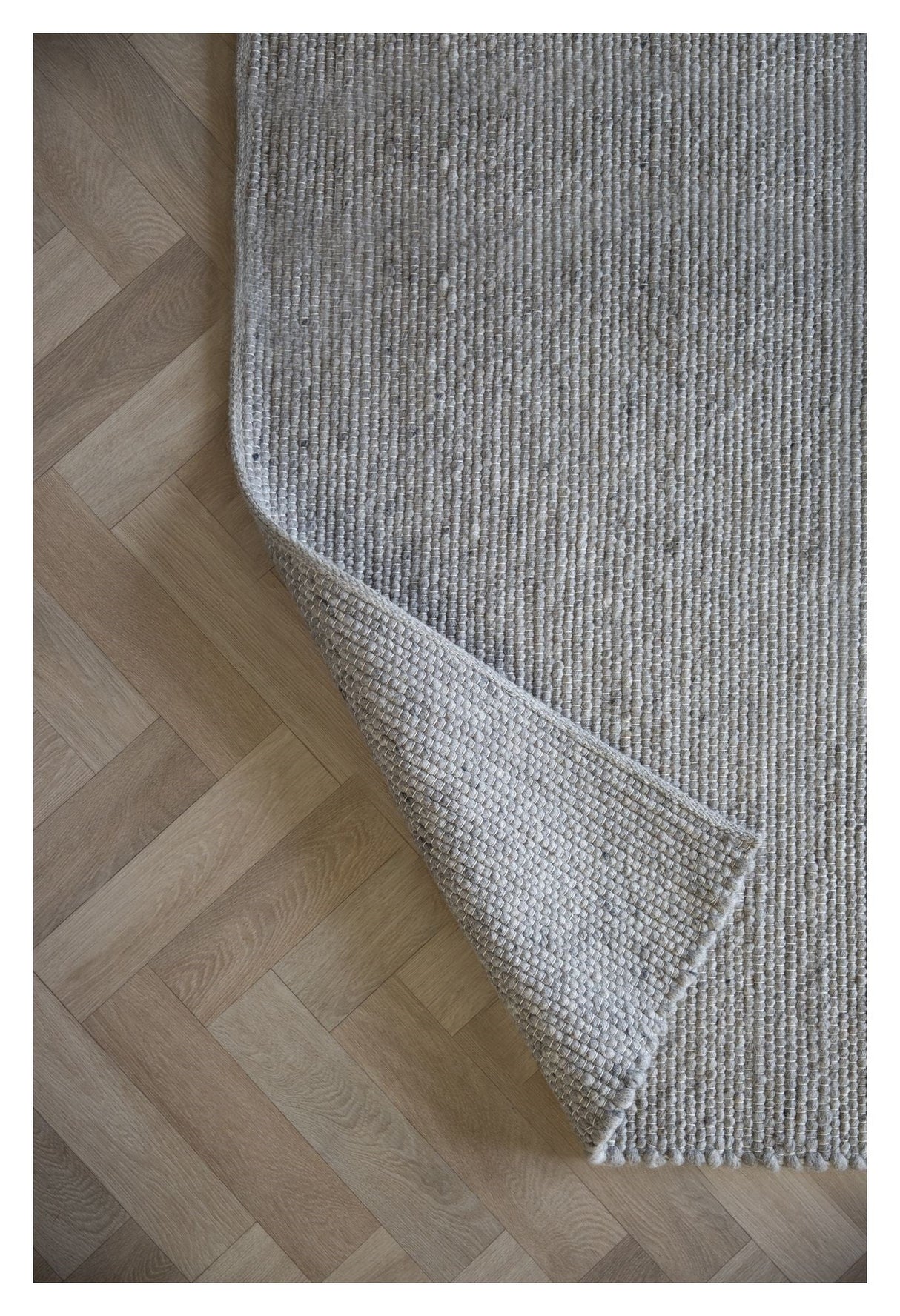 Auckland Wool Carpet, 240x340, Gray