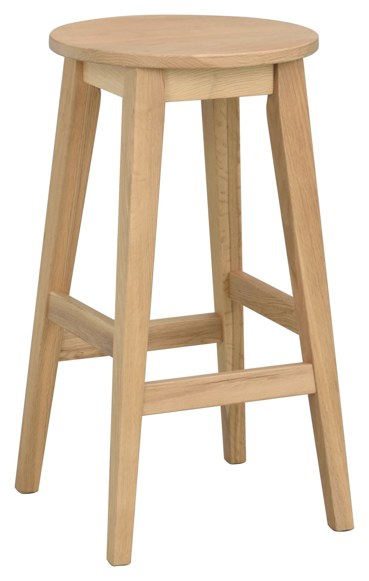 Austin bar stool - Varnished oak, SH: 65cm