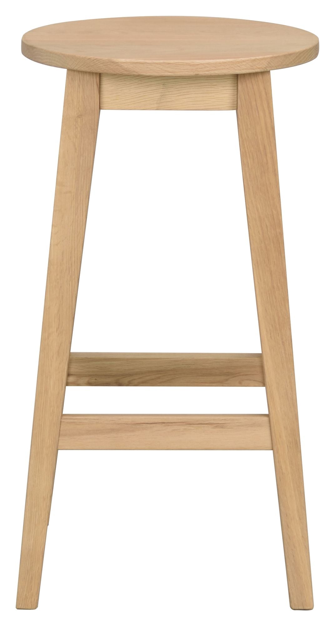 Austin bar stool - Varnished oak, SH: 65cm