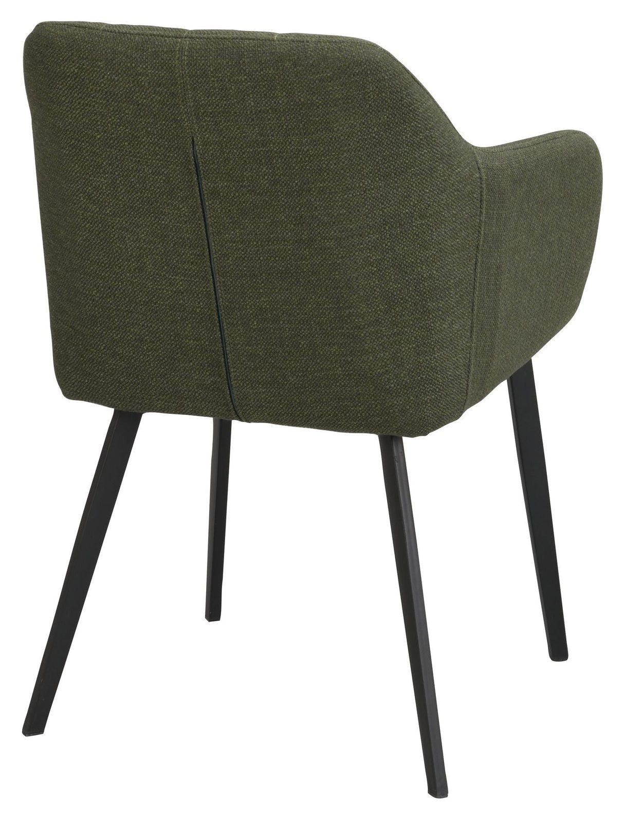 Bolton Dining chair with armrests - Green Fabric