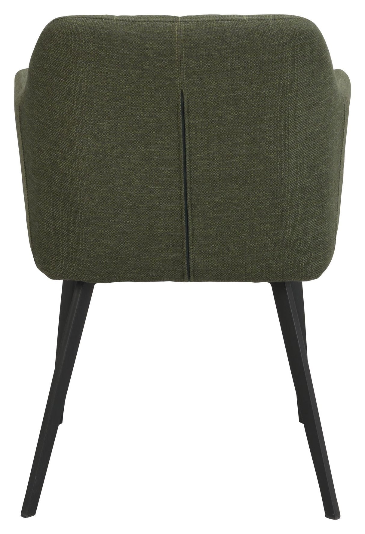 Bolton Dining chair with armrests - Green Fabric