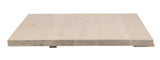 Brigham Side Plate, White Washed Wildig veneer