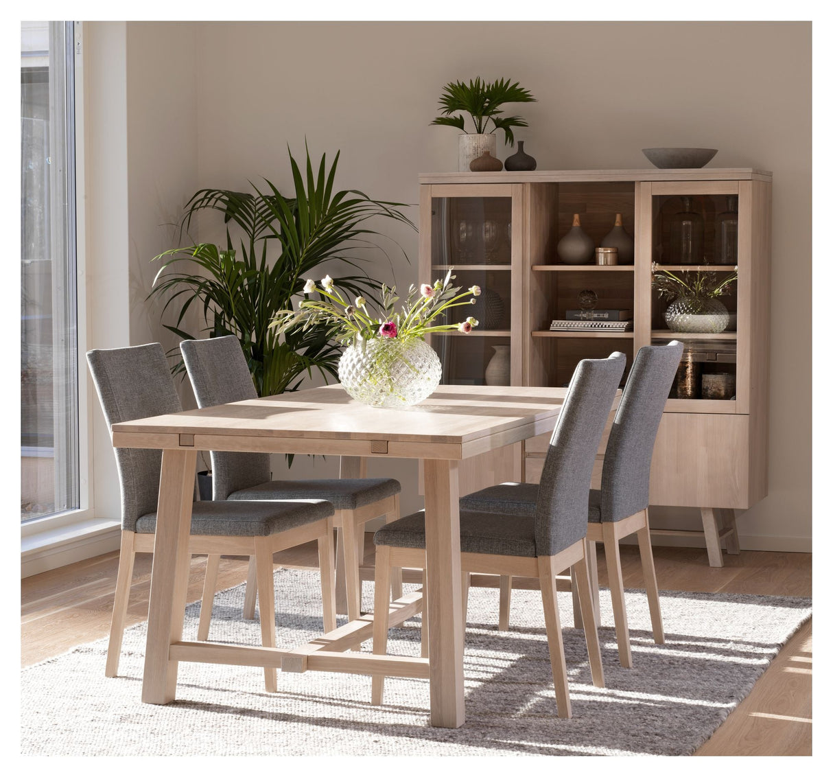 Brooklyn Dining table 170x95 - white washed oak