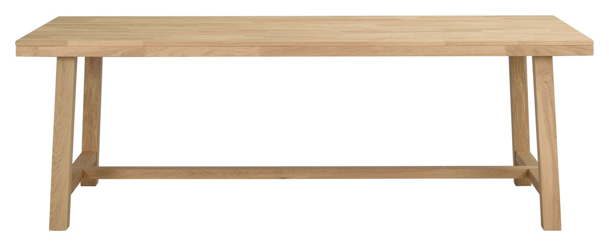 Brooklyn Dining table, brushed lacquered oak, 220x95