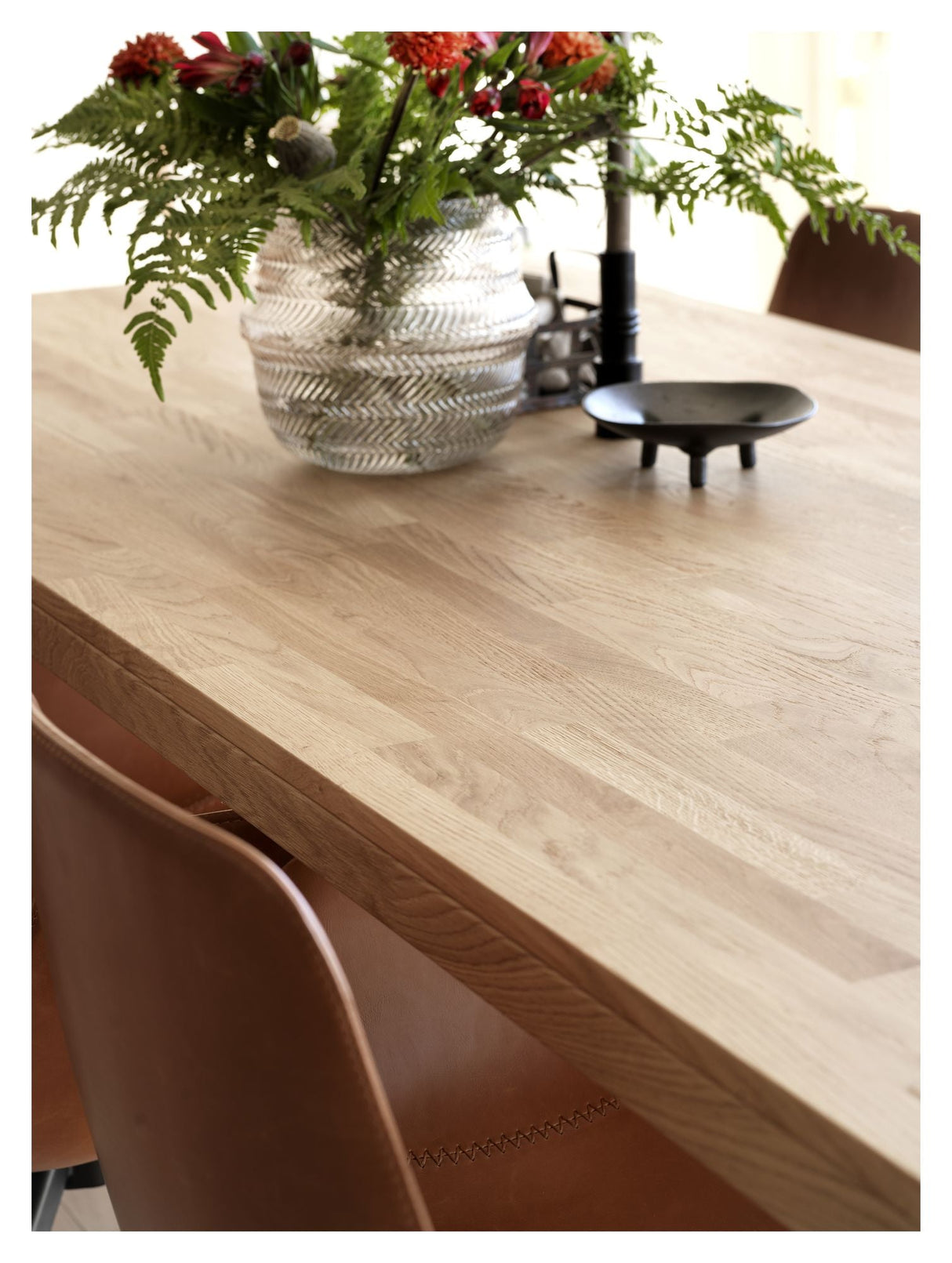 Brooklyn Dining table, brushed lacquered oak, 220x95