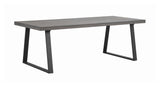 Brooklyn Dining table U-legs, brushed dark stained oak, 220x95