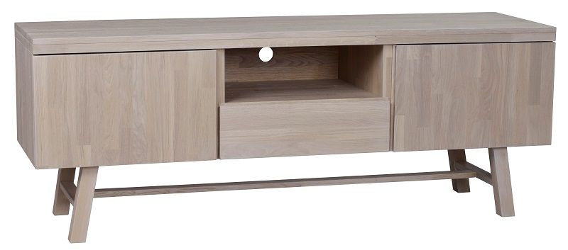 Brooklyn TV Table - White Washed Oak