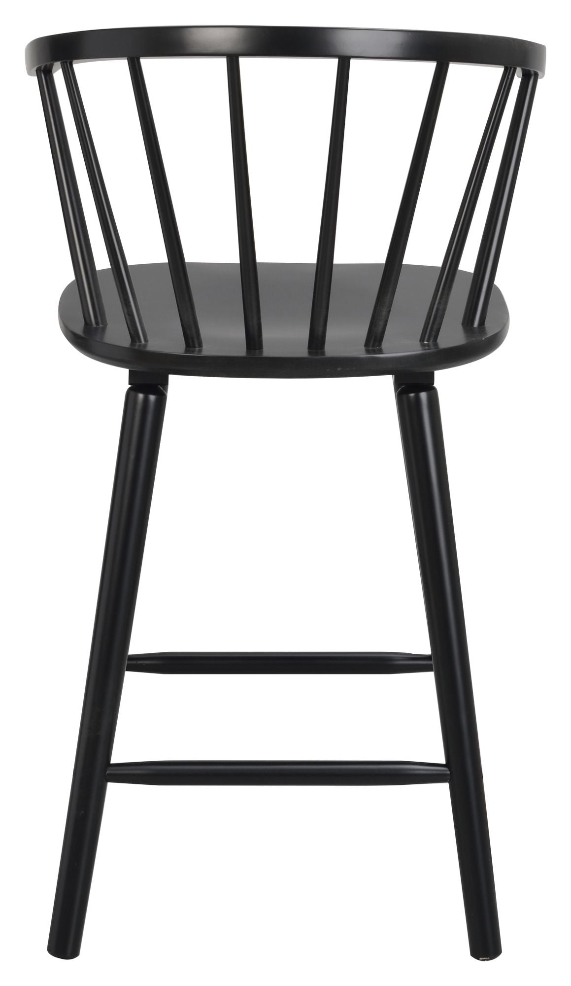 Carmen Bar stool, Rubber wood, Black lacquered