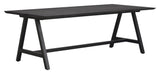 Carradale Dining Table, 220, Black Ash/A-Leg