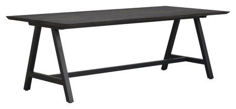 Carradale Dining Table, 220, Black Ash/A-Leg