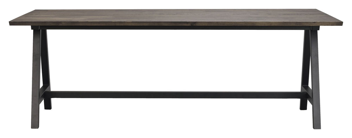 Carradale Dining Table, 220x100, Brown Oak/A-Leg