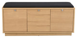 Confetti bench w. 3 drawers - Oak/black