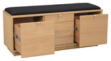 Confetti bench w. 3 drawers - Oak/black