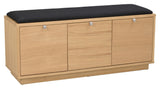 Confetti bench w. 3 drawers - Oak/black