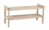 Confetti Shoe shelf w/2 shelves, B:80 White Oak