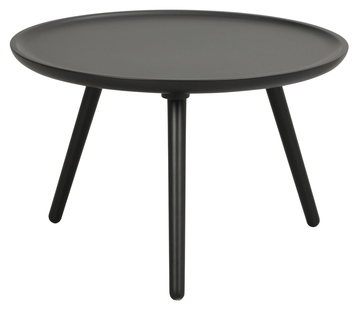 Daisy Coffee table, Black lacquered, Ø55