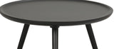 Daisy Coffee table, Black lacquered, Ø55